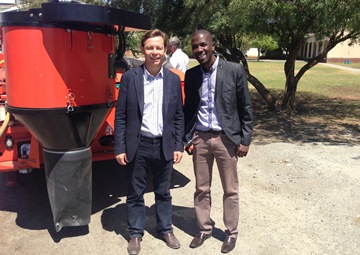 Magnus Eriksson (left) and Abel Mazanhi Ngwenya (right)