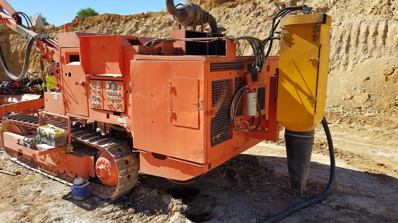 ILMEG Dust collector on a Tamrock DHA600